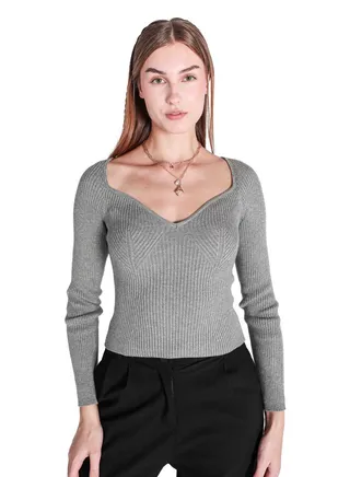 KNITTED SWEATER HEARTSHAPE 