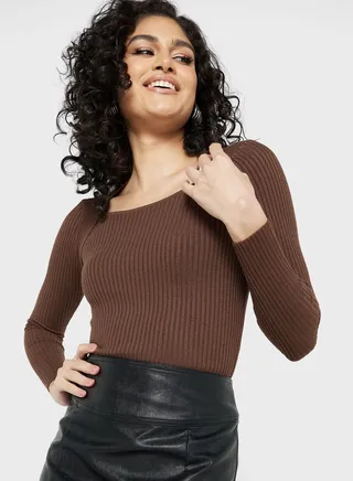 Square Neck Sweater