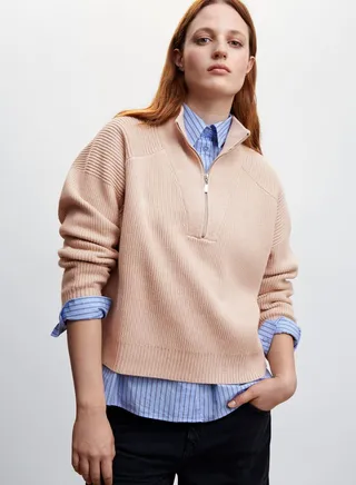 V-Neck Knitted Sweater 