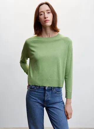 Crew Neck Knitted Sweater 