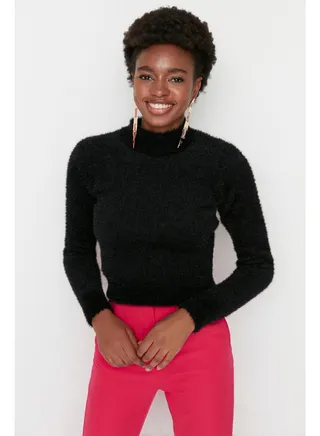 Sweater Vest - Black - Fitted 