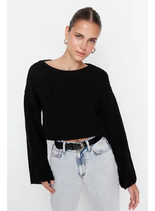 Sweater - Black - Oversize 