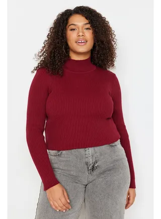 Regular Fit Plus Size Sweater 