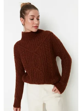 Sweater - Brown - Regular fit 