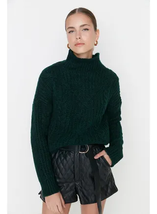 Sweater - Green - Regular fit 