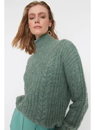 Sweater - Green - Regular fit 