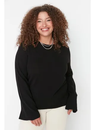 Regular Fit Plus Size Sweater 