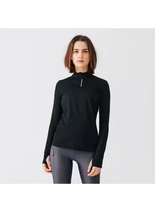Run Warm Long Sleeve T-Shirt Black 