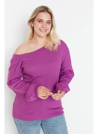Regular Fit Plus Size Sweater 