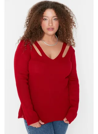 Fitted Plus Size Sweater 