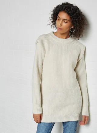 Knitted Long Sleeve Sweater Birch 