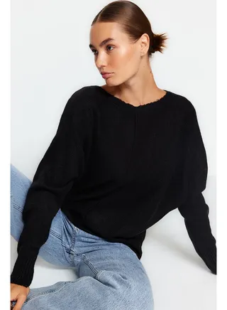 Sweater - Black - Regular fit 