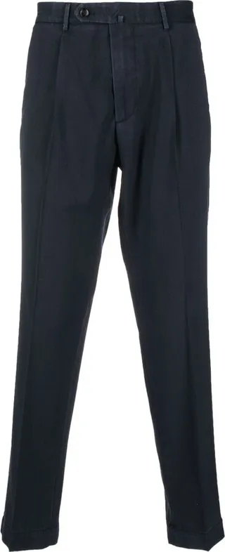 Tapered-Leg Tailored Trousers