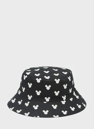 All-Over Mickey Mouse Print Bucket Hat