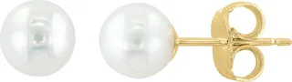14K Yellow Gold 5-5.5mm Freshwater Pearl Stud Earrings