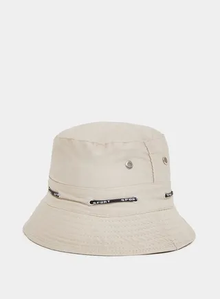 Eyelet Drawcord Bucket Hat