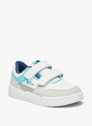 Boys' Paneled Sneakers with Hook and Loop Closure 