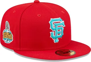 Men's New Era Scarlet San Francisco Giants 2012 World Series Undervisor 59FIFTY Fitted Hat