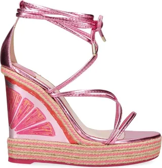 Sophia Webster Leather Mimi Wedge Sandals 140