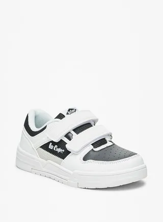 Boys' Paneled Sneakers with Hook and Loop Closure 