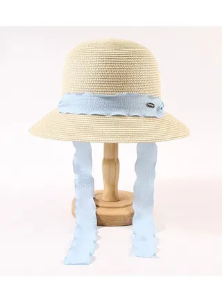 New Shangcao Weaving Breathable Ribbon Beach Travel Hat 