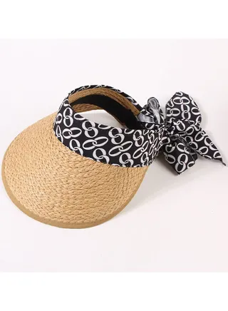 New Fashion Bowtie Straw Hat 