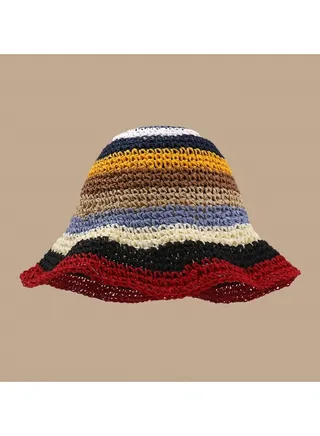 New Handmade Woven Sun Hat 56-58cm 