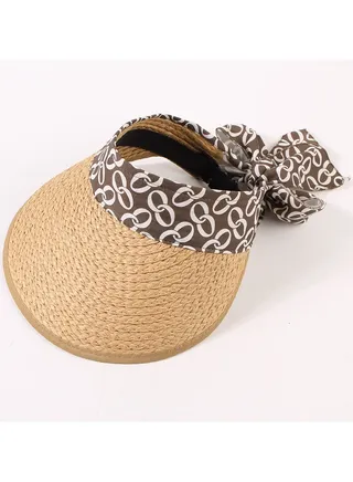 New Fashion Bowtie Straw Hat 