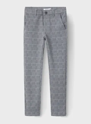 Kids Checks Slim Fit Pant 