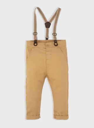 Baby Boy Regular Fit Gabardine Trousers 