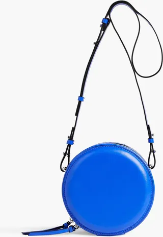 Embossed leather shoulder bag