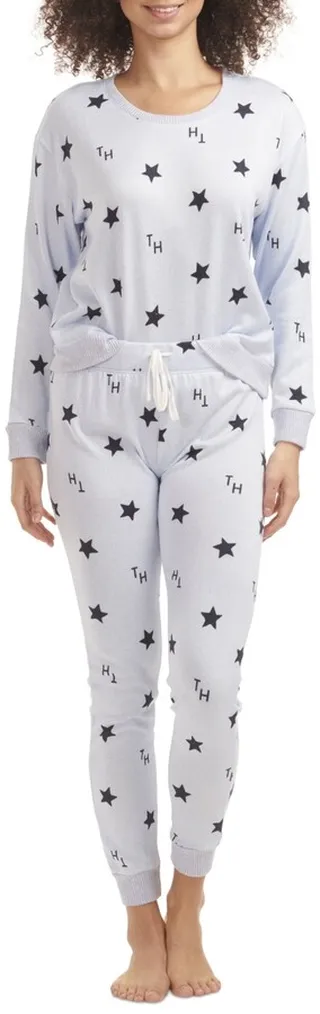 Tommy Hilfiger Women's Hacci Printed Pajama Set
