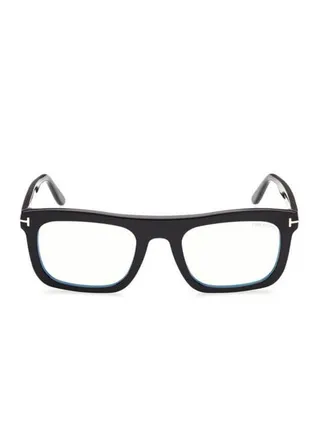 Men's Rectangle Eyeglasses - TF 55757-B 001 52 - Lens Size: 52 Mm 