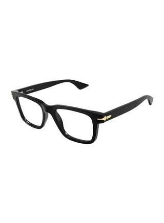 Men's Rectangle Eyeglasses - MB0266O 001 52 - Lens Size: 52 Mm 