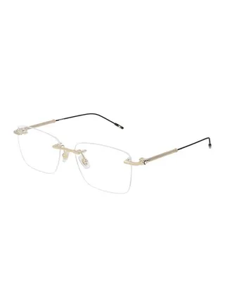 Men's Rectangle Eyeglasses - MB0038O 002 55 - Lens Size: 55 Mm 