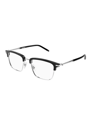 Men's Rectangle Eyeglasses - MB0243O 001 52 - Lens Size: 52 Mm 