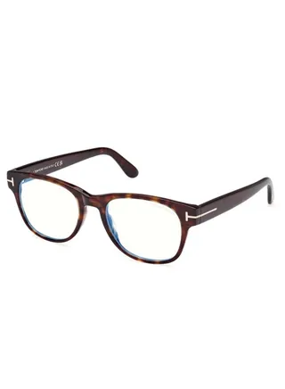 Men's Square Eyeglass Frame - TF5898B 052 52 - Lens Size: 57 Mm 