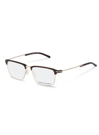 Men's Pilot Eyeglass Frame - P8380 B 55 - Lens Size: 55 Mm 