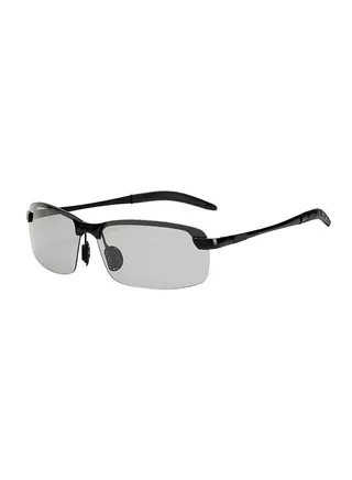 Men's Semi Rimless Rectangular Eyeglasses 