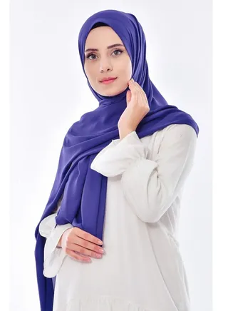 إيشارب شيفون كريب عالي الجودة - زاهي 