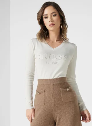 V-Neck Knitted Sweater