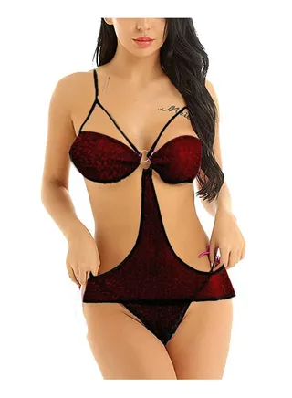 SHINY BABYDOLL LINGERIE 