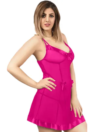 Lingerie Babydoll Playsuit 710 Fushsia 