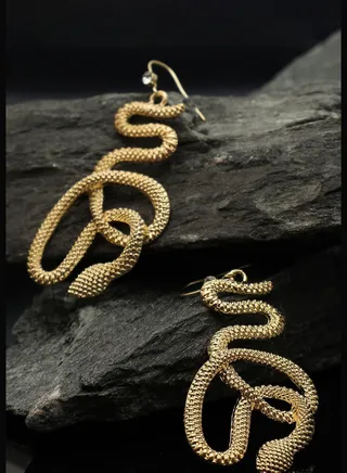 Gold Plated Designer Drop Earring