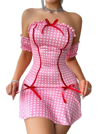Lingerie Babydoll Playsuit 322 Pink 