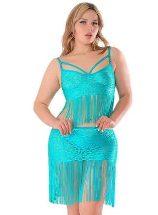 Lingerie Babydoll Playsuit 950 Turquoise 