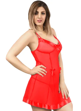 Lingerie Babydoll Playsuit 710 Red 