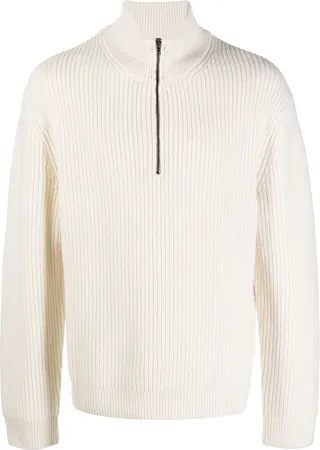 Ribbed Half Zip Jumper