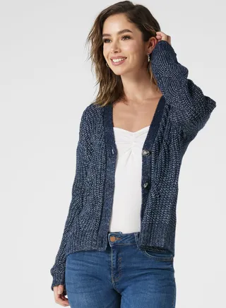 Button Detail Cardigan