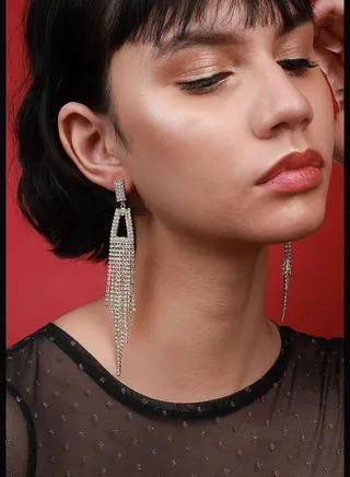 Gold Plated Designer Western Wear Drop Earring For Women